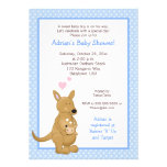 Bleu d'invitation de baby shower de garçon de kang invitations