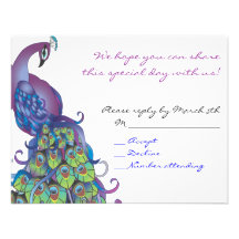 Bleu d'invitation de carte- de réponse de bat mitz