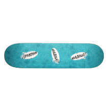 Bleu d'océan argh skateboards customisés