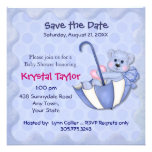 Bleu d'ours de parapluie - invitation