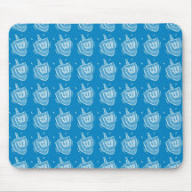 Bleu Dreidels d'Aqua Tapis De Souris