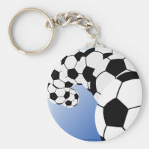 Bleu du FOOTBALL KEYCHAIN Porte-clés