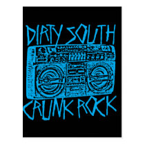 Bleu du sud sale de Lil Jon "Boombox " cartes postales