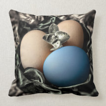 BLEU ÉLÉGANT D'OREILLER DE CONCEPTEURS