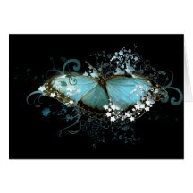 Bleu enchanté cartes de vœux