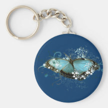 Bleu enchanté porte-clef