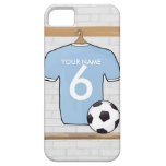 Bleu et blanc de ciel personnalisable de chemise d coque Case-Mate iPhone 5