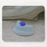 Bleu et blanc de cobalt rare tapis de souris