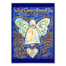 Bleu et or quel Cancer ne peut pas faire la copie  Impression Photographique