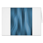 Bleu étranger de mur carte de vœux