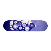 Bleu frais urbain circulaire skateboards personnalisables