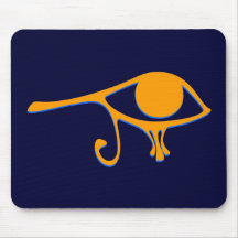 Bleu génial d'or de Wadjet Tapis De Souris