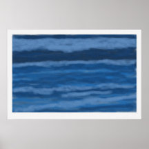 Bleu grand de le poster