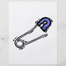 bleu graphique de goupille de bébé prospectus avec motif
