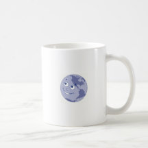Bleu heureux de la terre tasse à café