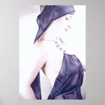 Bleu liquide - autoportrait posters