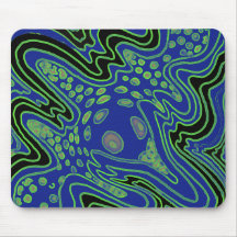 Bleu mystique de tapis de souris