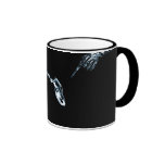 Bleu noir squelettique de mauvais rayon X de chien Tasse