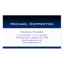 Bleu professionnel de planificateur financier de c