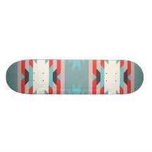 Bleu rouge de Natif américain tribal aztèque de mo Skateboards
