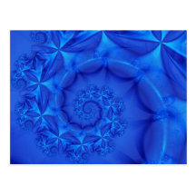 Bleu simplement carte postale