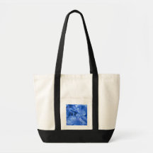 Bleu sur le noir sac