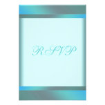 Bleu turquoise RSVP Cartons D'invitation