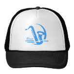 Bleus bleus de saxo casquette de camionneur