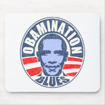Bleus d'Obamination Tapis De Souris
