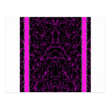 Bling de marbre noir et pourpre cartes postales