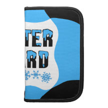 Bloc bleu de garde d'hiver agendas