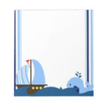 Bloc - notes de voilier et de baleine bloc-notes