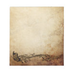 Bloc - notes musical vintage de papillon blocs-notes