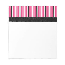 Bloc - notes rayé rose bloc mémo