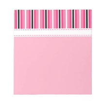 Bloc - notes rayé rose blocs-notes