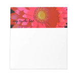 Bloc - notes rose de marguerite de Gerbera Bloc-notes