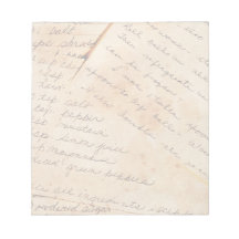 Bloc - notes souillé de recettes bloc-notes mémo