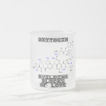 Blocs constitutifs d'oxytocine de l'amour (chimie) tasse