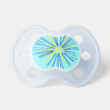 Blue Firework Pacifier