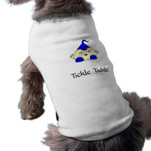 Blue Kawaii Tickle Monster Doggie Tee Shirt