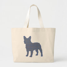 blue_plaid_ sacs fourre-tout