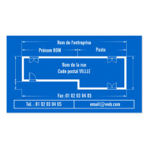 blueprint modèle de carte de visite