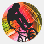 BMX dans les lignes et les cercles Adhésif