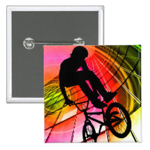 BMX dans les lignes et les cercles Badge