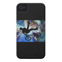 BMX dans un tunnel grunge Coques Case-Mate iPhone 4
