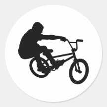 BMX Rider_3 Adhésifs Ronds