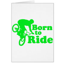 BMX soutenu pour monter Cartes De Vœux