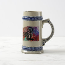 BMX sur la grunge rouillée Tasse À Café