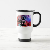 BMX sur la grunge rouillée Tasses À Café