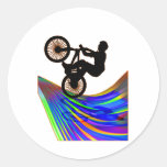 BMX sur la route d'arc-en-ciel Adhésifs